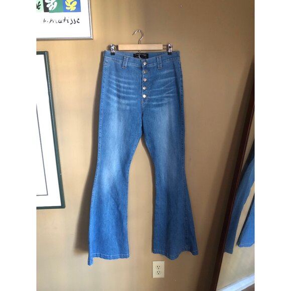 Veronica Beard high rise Sheridan bell bottom flare jeans - Picture 5 of 7